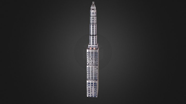 Mather Tower - Chicago, IL USA 3D Model