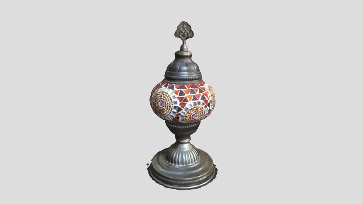 Arabic Table Lamp 3D Model Scan 3D Model