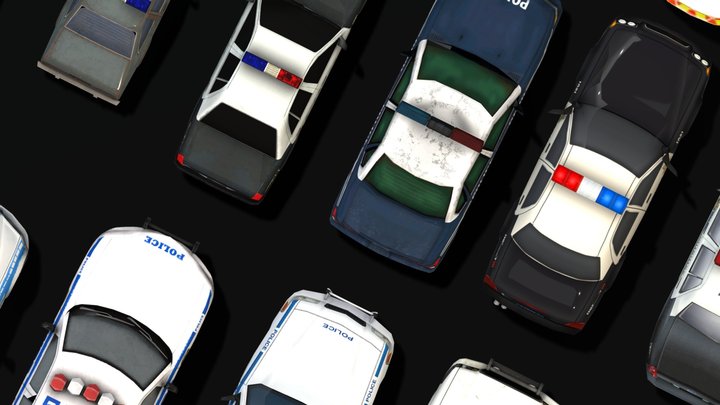 Police Car Pack 3D Model