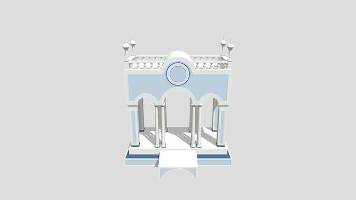 GATE WEDDING CLASSICxMODERN BACKDROP 3D Model