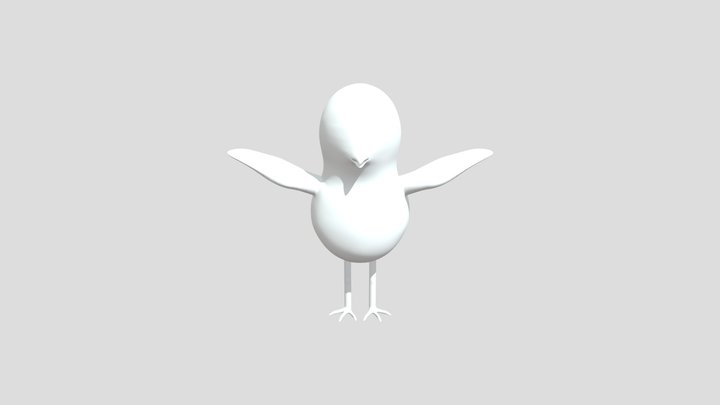 Bird (cartoon Style) 3D Model