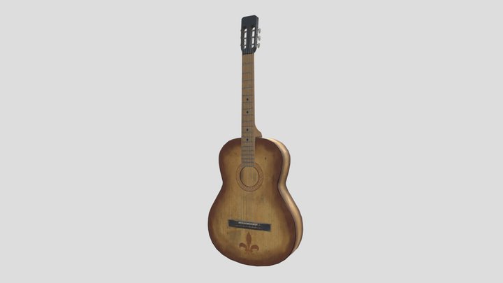 USSR Guitar (Game-Ready)