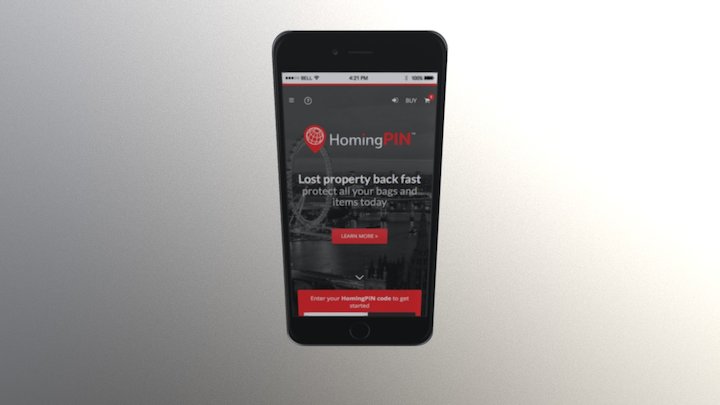 HomingPIN - Smartphone 3D Model 3D Model