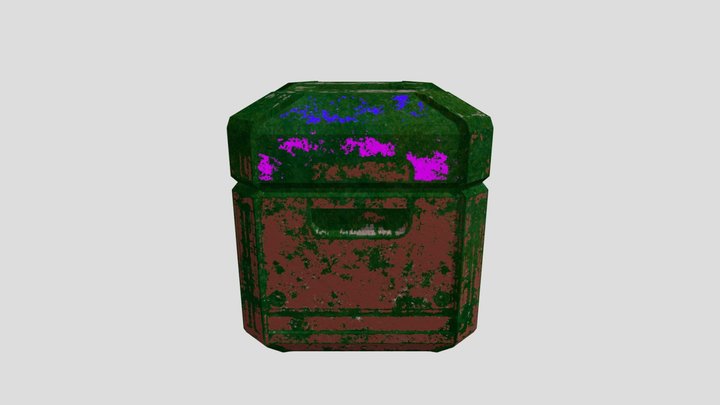 Sci-Fi Crate 3D Model