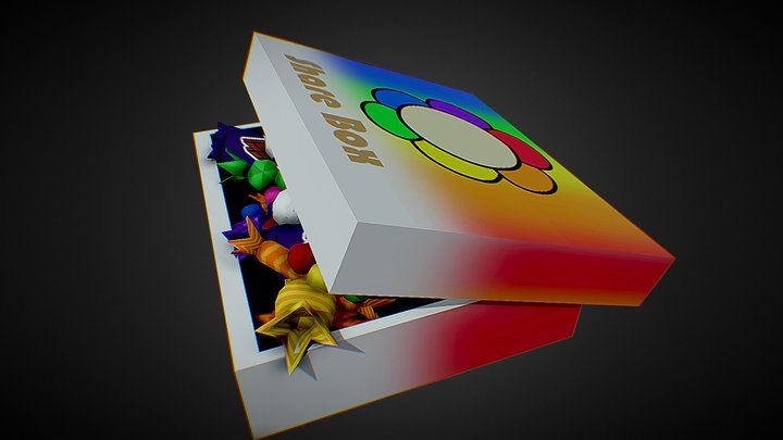 Dandys world custom Item (share box) 3D Model