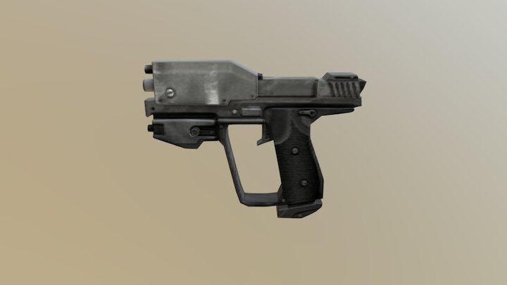 The gun from the game Halo. 3D Model