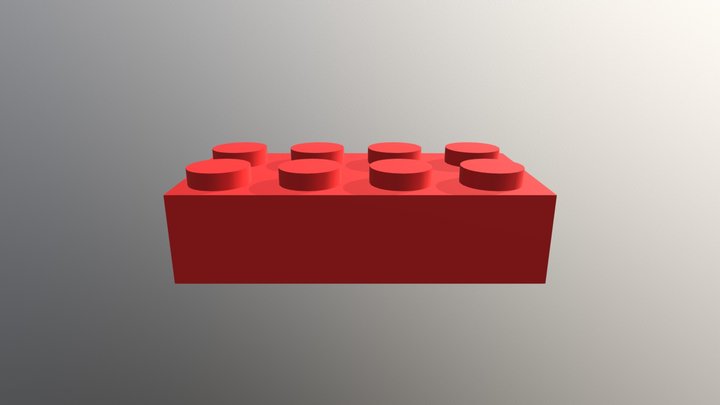 Lego Brick 3D Model