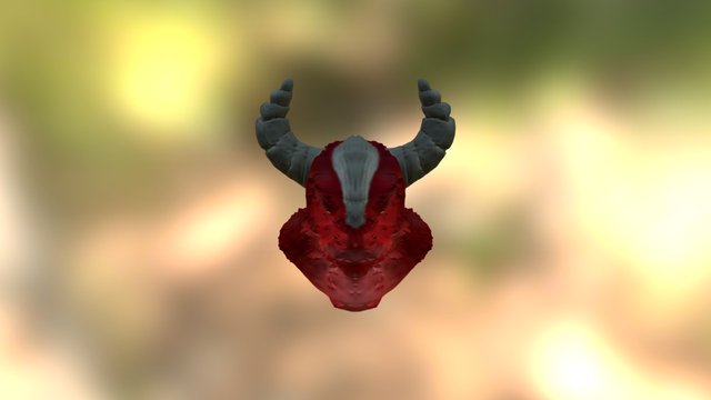 Demonic Head 3D Model