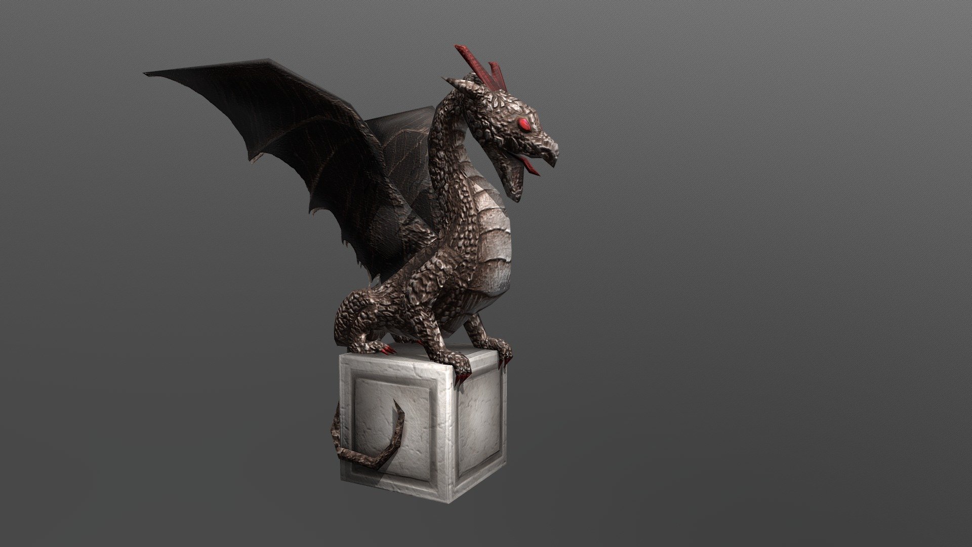 Dragon Statue 3D model by Sweetsided [65d67b8] Sketchfab