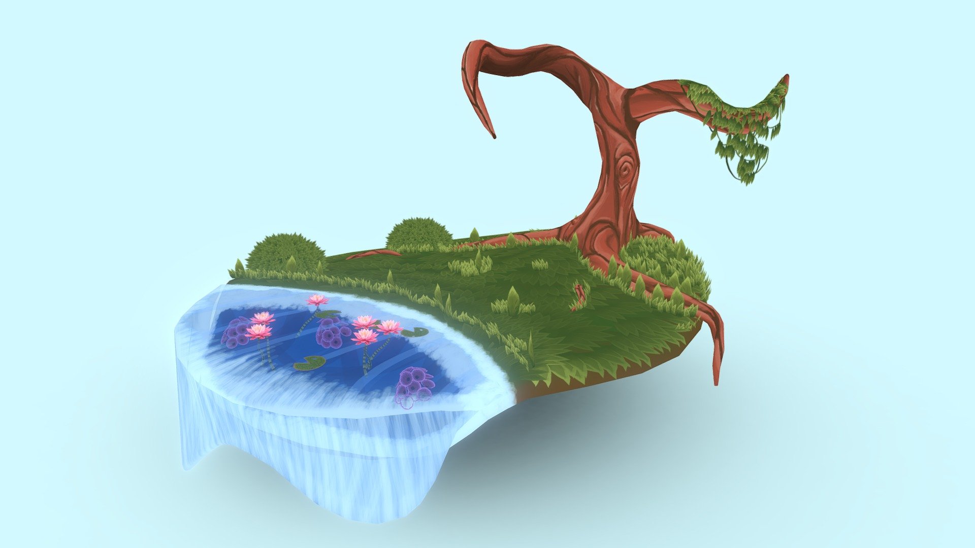 Stylized Vegitation Diorama