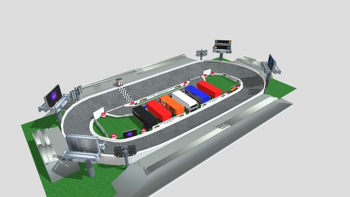 Tire-Shredder Circuit 3D Model