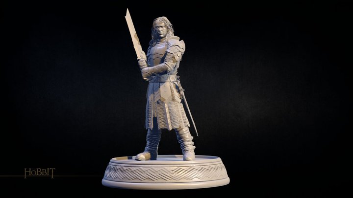 The Hobbit Figurines_KILI 3D Model