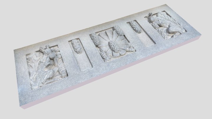 Decorated historical facade 3D Model