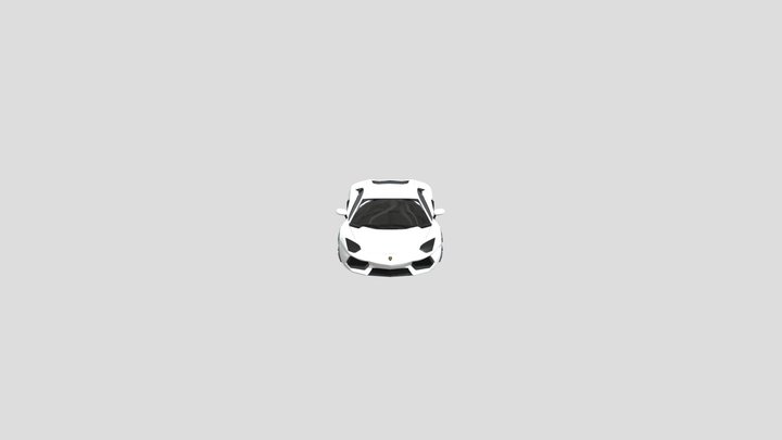 Lamborghini Aventador (Unrigged) 3D Model