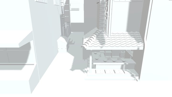 noodle shop 3D Model