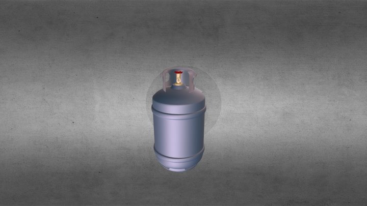 Cilindro de Gas Propano 3D Model