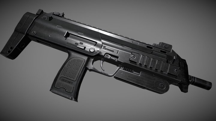 H&K MP7 3D Model