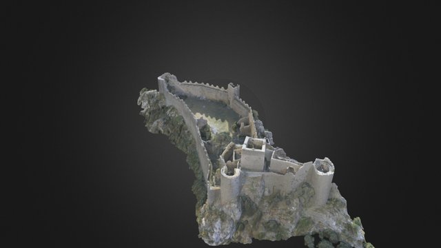 Château Cathare de Puilaurens 3D Model