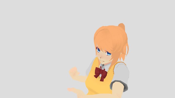 Yandere Simulator Mindbroken attacks Raibaru 3D Model