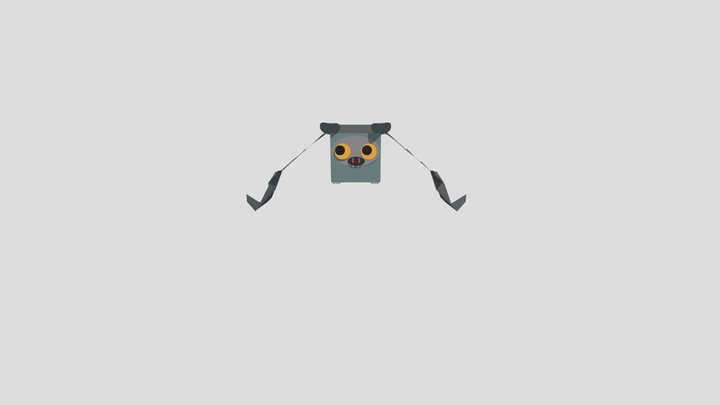 Hog Nose Bat Kiti 3D Model