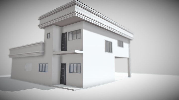 Very low poly House 3D Model