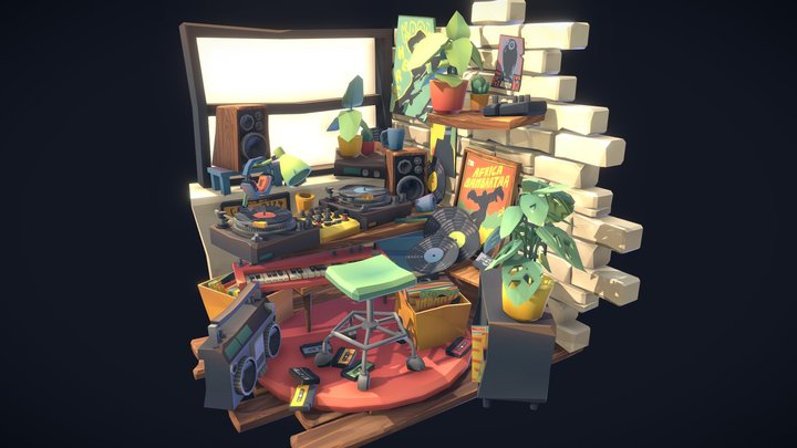 DAE Crib - Aspiring DJ 3D Model