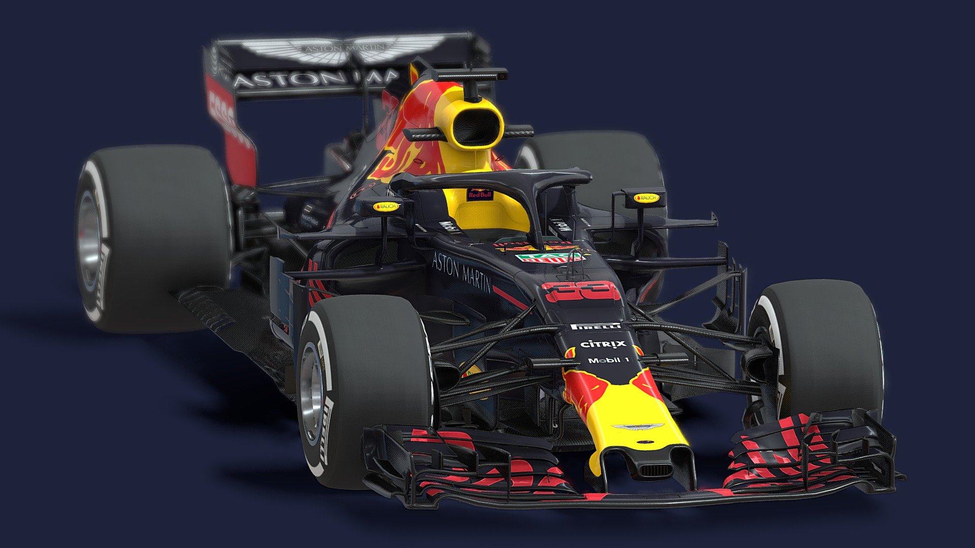 2018 Redbull RB14 - Download Free 3D model by Dave Bored SketchFab