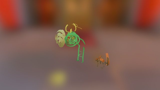 Dragon & fox 3D Model