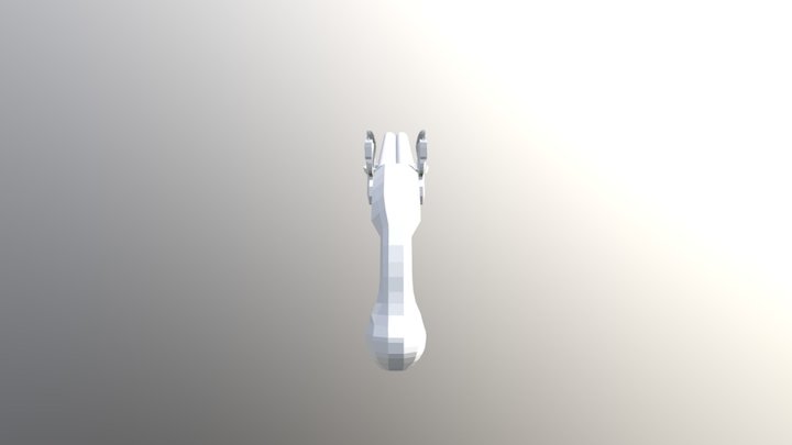 Double Flintlock Pistol 3D Model