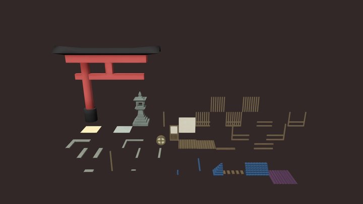 Modular Building Asset 3D Model