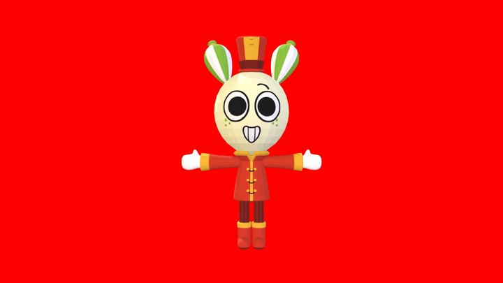 Marching band looey skin 3D Model