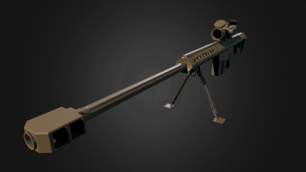 Barrett 50cal - 3D model by TomNardini [65e524f] - Sketchfab