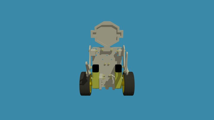 Montagem Robô Carinha com Braços 3D Model