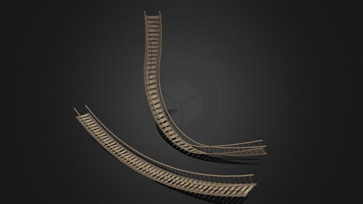 Old Curved Bridges High Poly – Free 3D Model STL
