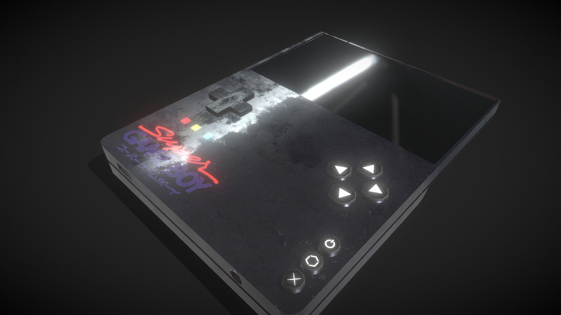 Hand Held Game console Game ready 3D model by Siddharth (siddhupol