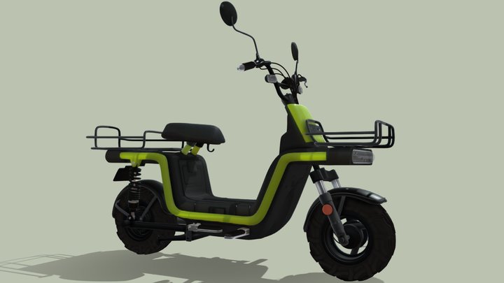 Delivery Electric Scooter 3D Model