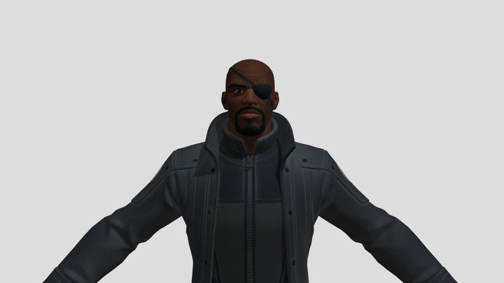 Nick Fury 3D Model