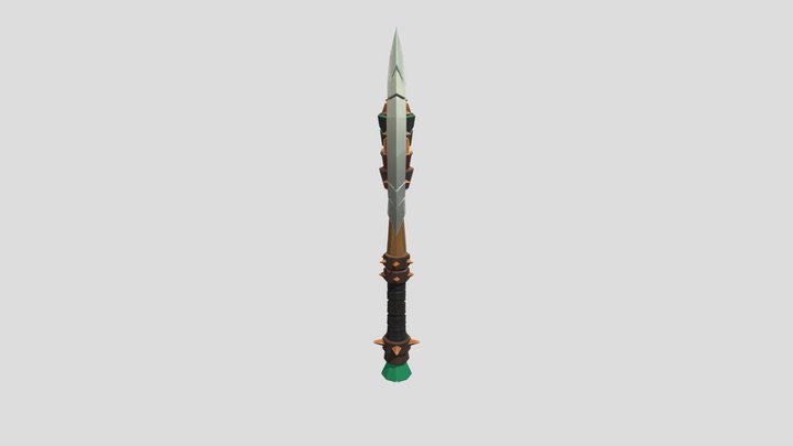 Fantasy+axe+3d+model 3D Model