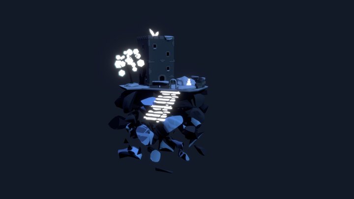 Floating island 3D Model
