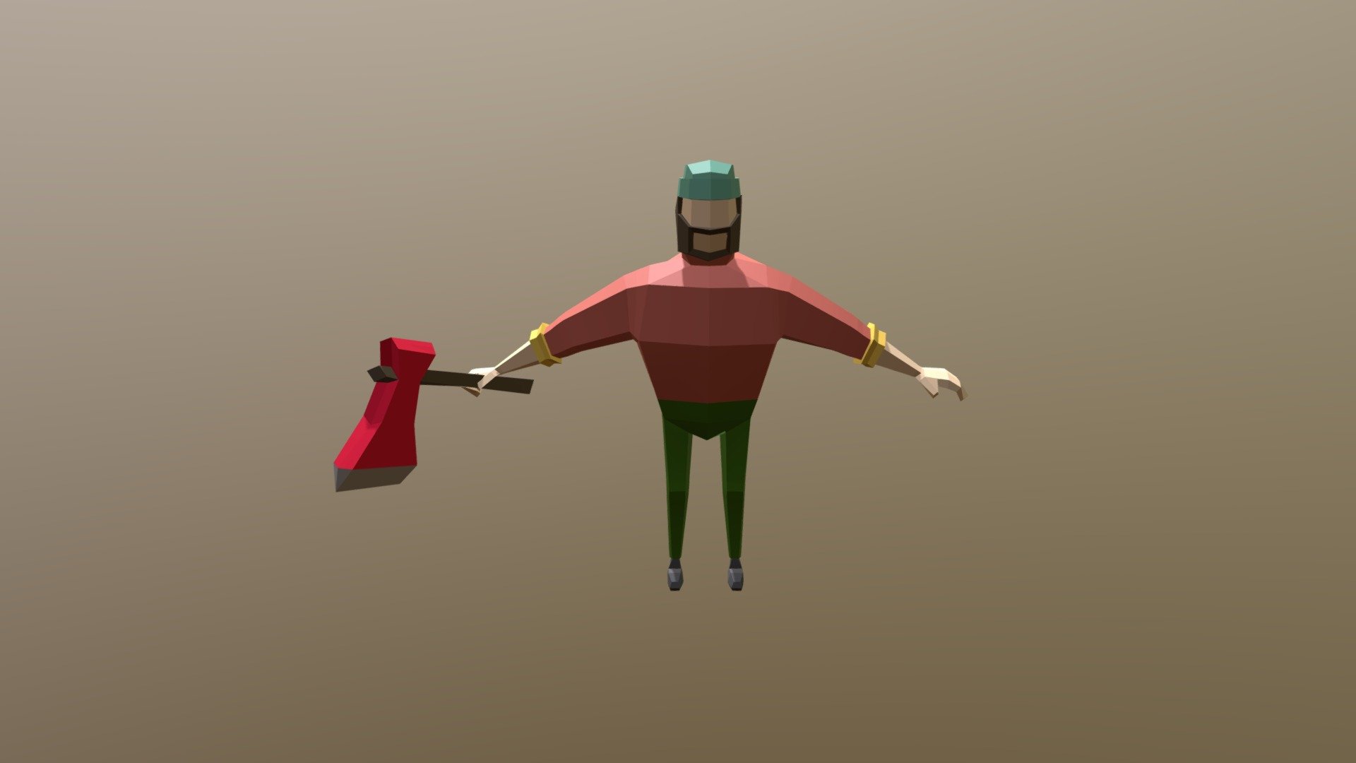 Lumberjack Animations for GGJ 2019 Download Free 3D model by