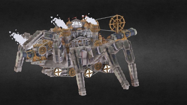 Steampunk build : Mobile Station 3D Model