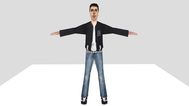 Character Low Poly PS1 Style 3D Model