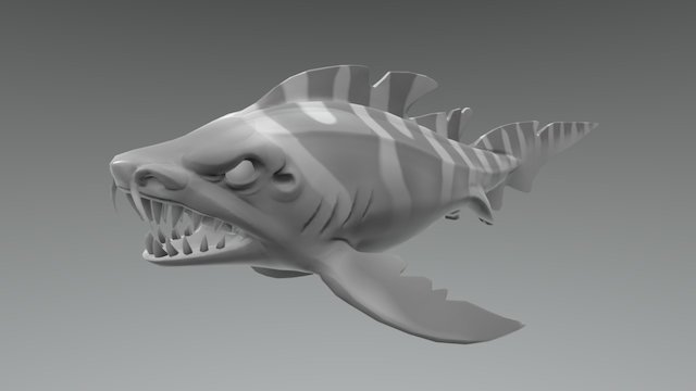 Shark Monster (WIP) 3D Model
