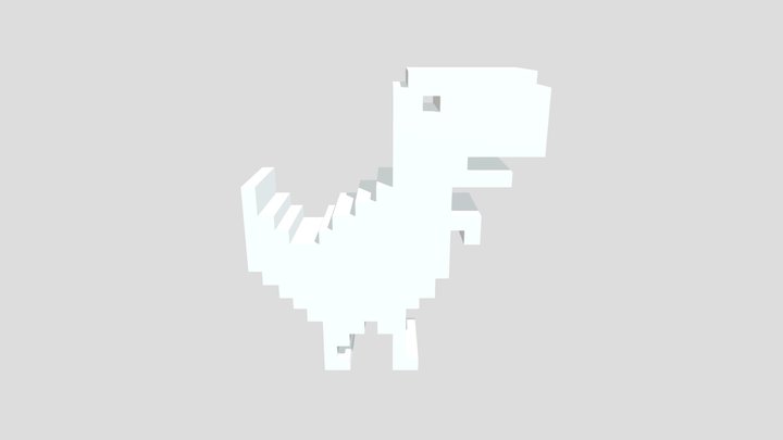 Google_ Chrome_ No_ Internet_ Dinosaur_6207115 3D Model
