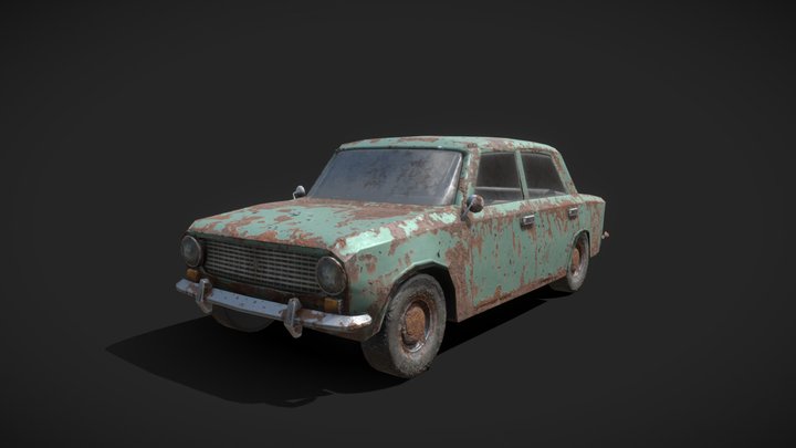 Abandoned Kopeyka Car 3D Model