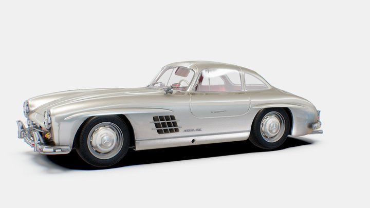 Mercedes-Benz 300sl Gullwing | www.vecarz.com 3D Model