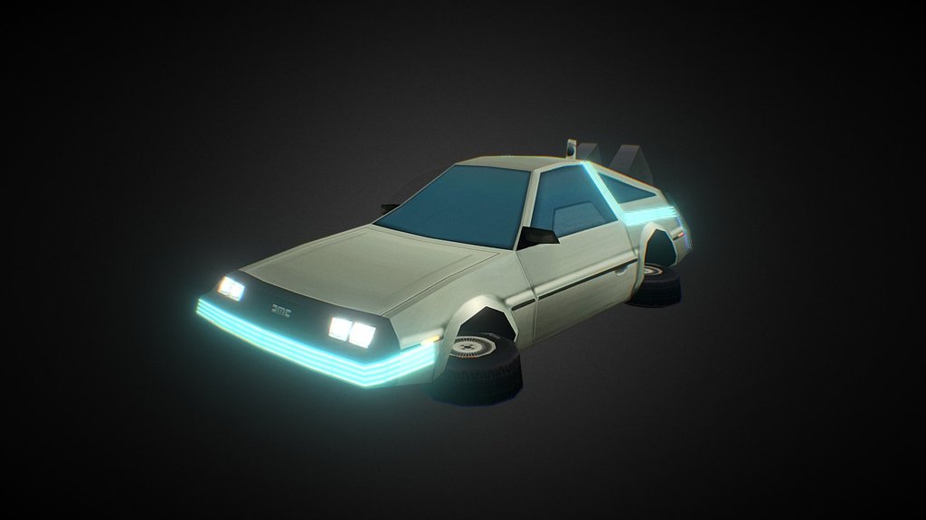 DeLorean Low Poly