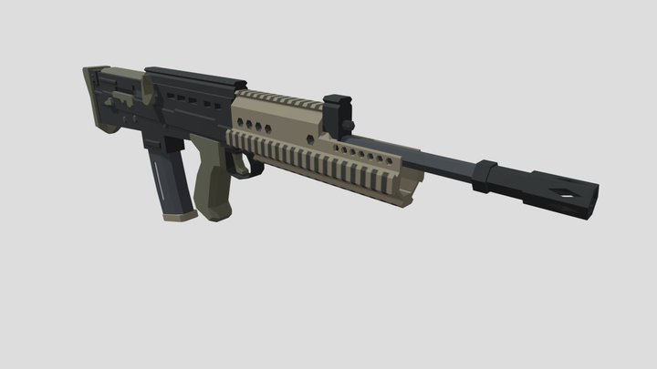 L85A2 assault rifle 3D Model