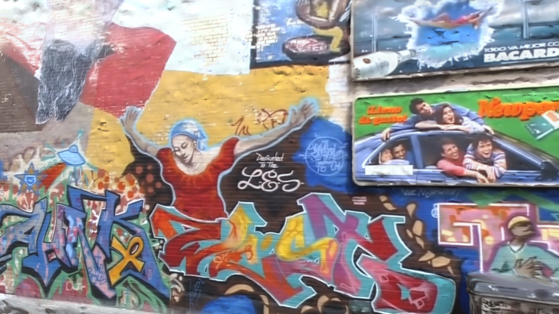 Old New York Murales from 1993 VHS tape