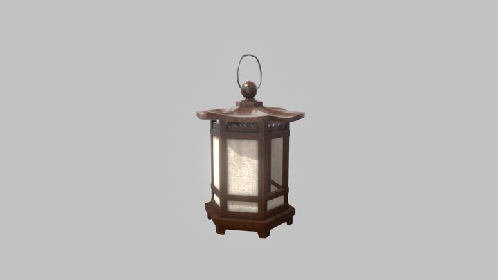 Japanese Lantern 3D Model